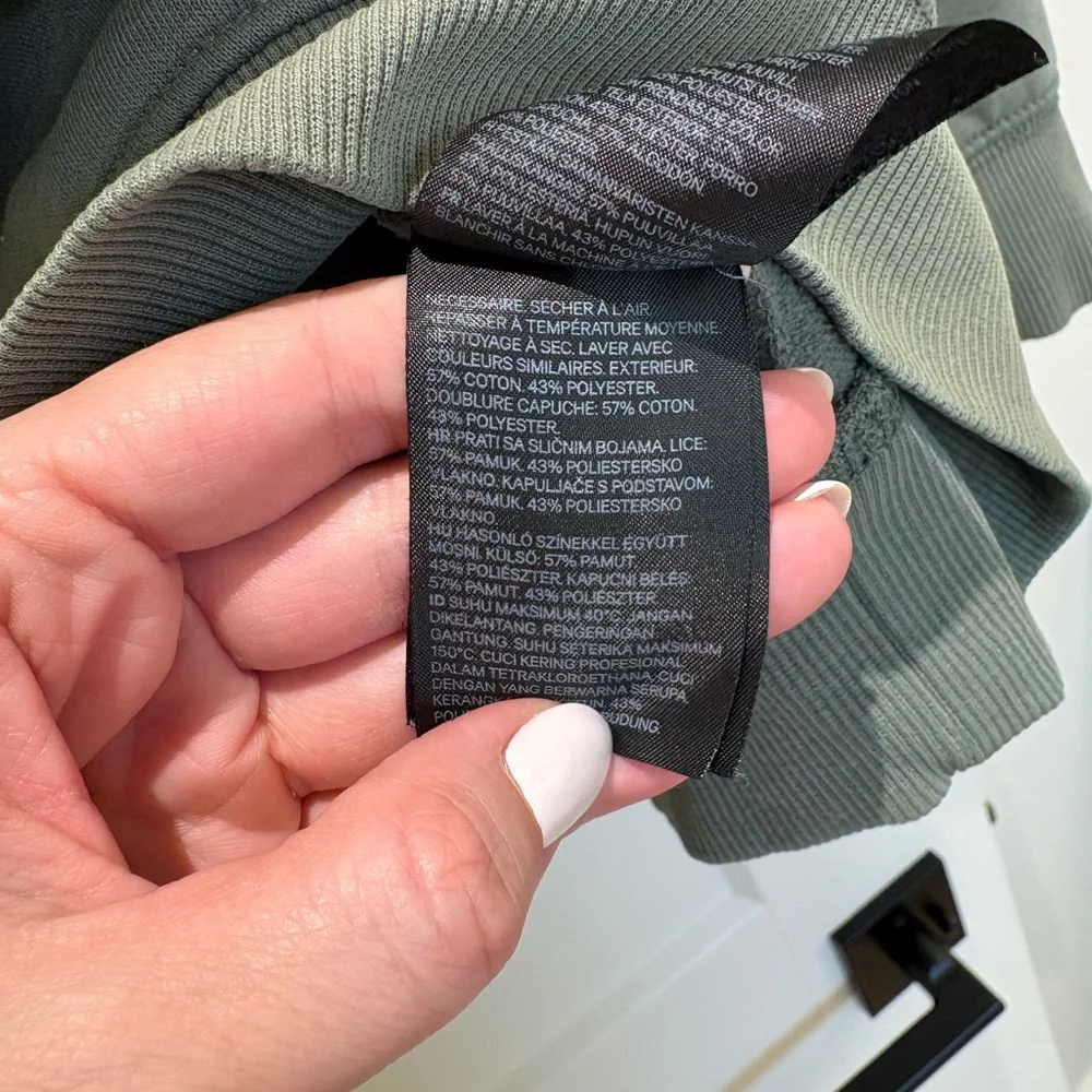 H&M | green hoodie size large - Picture 5 of 6